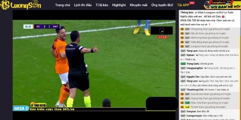 LuongSon TV: Sống Trọn Từng Khoảnh Khắc Bóng Đá Đỉnh Cao! 601 Không gian giao lưu tại LuongSon TV cực sôi nổi và thú vị